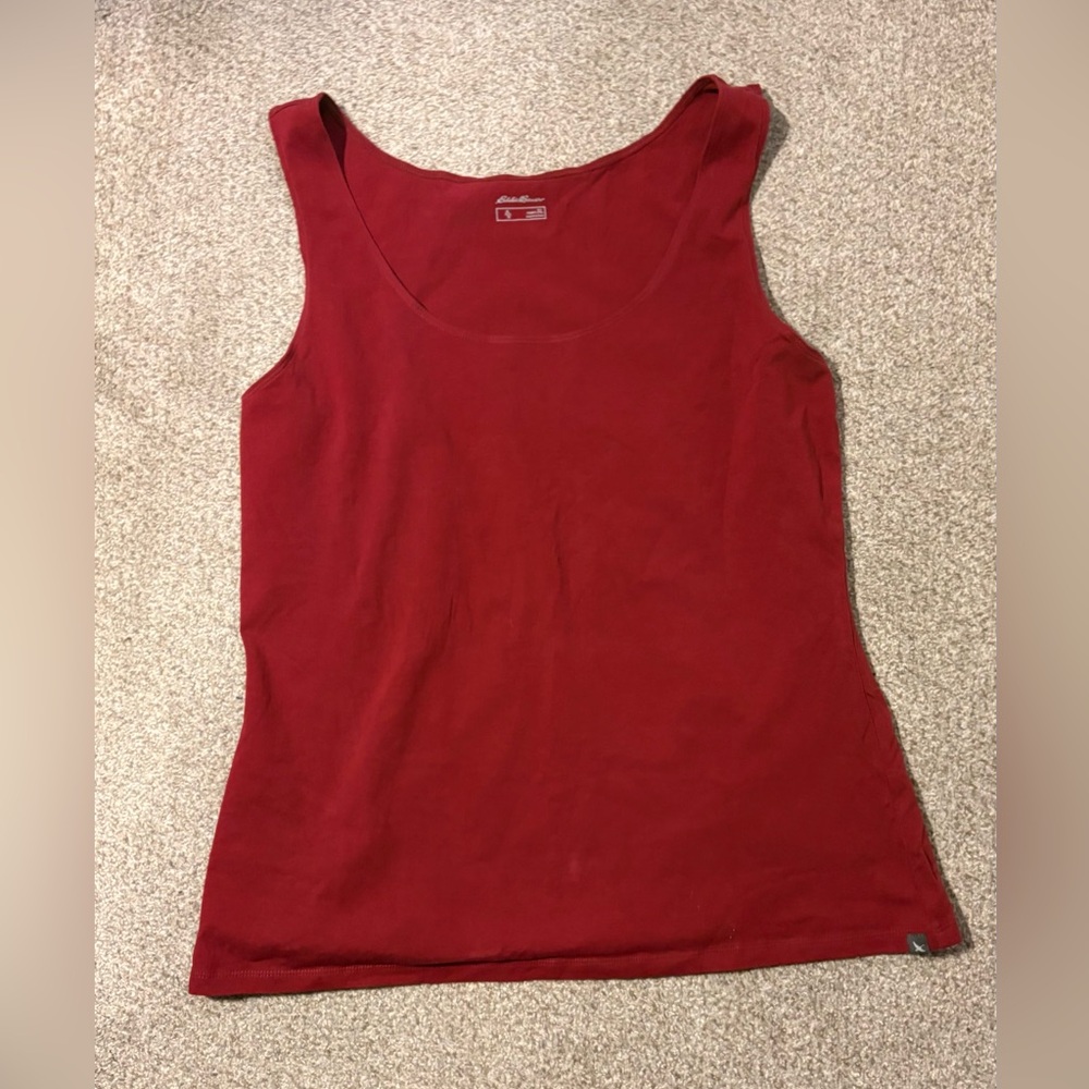 Eddie Bauer Women's Bold Red Tank Top - Picture 2 of 7